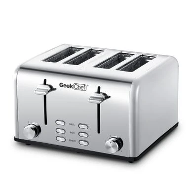 4-slice Stainless Steel Toaster - Silver 8 4-slice Stainless Steel Toaster - Silver - Image 6