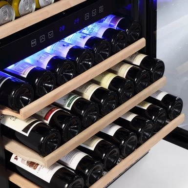 24 In. Dual Zone 46-Bottle Built-In Wine Cooler In Stainless Steel - Stainless Steel 6 24 In. Dual Zone 46-Bottle Built-In Wine Cooler In Stainless Steel - Stainless Steel - Image 4