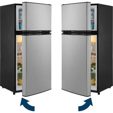 Insignia™ - 4.3 Cu. Ft. Mini Fridge With Top Freezer - Stainless Steel 6 Insignia™ - 4.3 Cu. Ft. Mini Fridge With Top Freezer - Stainless Steel - Image 4