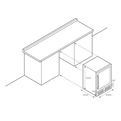 Newair 24" Built-In 52 Bottle Compressor Wine Fridge In Stainless Steel With Precision Digital Thermostat - Silver 8 Newair 24" Built-In 52 Bottle Compressor Wine Fridge In Stainless Steel With Precision Digital Thermostat - Silver - Image 6