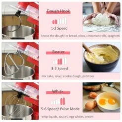 HOMCOM Stand Mixer With Splash Guard, Electric Hand Mixer Set With 6 Qt. Large Mixing Bowl - 14.5" X 9" X 14.5" - Red 25 HOMCOM Stand Mixer With Splash Guard, Electric Hand Mixer Set With 6 Qt. Large Mixing Bowl - 14.5" X 9" X 14.5" - Red -KitchenAid Shop e22bd0e0 357e 4d2f 80c0 660e5345d843