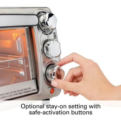 Hamilton Beach 4 Slice Toaster Oven - Stainless Steel 8 Hamilton Beach 4 Slice Toaster Oven - Stainless Steel - Image 6