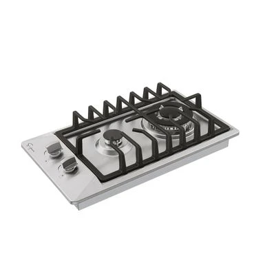 12 In. Gas Cooktop 2 Sealed Burners LPG Convertible Stove In Stainless Steel - Silver 4 12 In. Gas Cooktop 2 Sealed Burners LPG Convertible Stove In Stainless Steel - Silver - Image 2