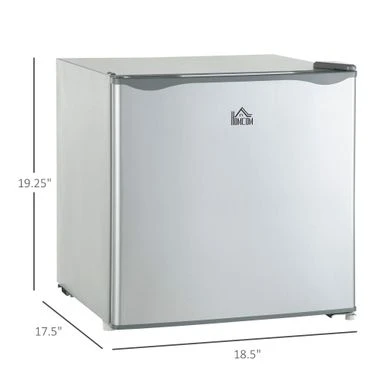HOMCOM Mini Freezer Countertop, 1.1 Cu.Ft Compact Upright Freezer With Removable Shelves, Reversible Door For Home, Dorm - 18.5" W X 17.5" D X 19.25" H - Grey 5 HOMCOM Mini Freezer Countertop, 1.1 Cu.Ft Compact Upright Freezer With Removable Shelves, Reversible Door For Home, Dorm - 18.5" W X 17.5" D X 19.25" H - Grey - Image 3