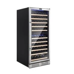 24 In. Dual Zone 116-Bottle Built-In Wine Cooler In Stainless Steel - Stainless Steel