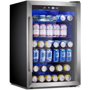 Beverage Refrigerator Cooler-145 Can Mini Fridge Clear Front - 4.5 Cu.ft 3 Beverage Refrigerator Cooler-145 Can Mini Fridge Clear Front - 4.5 Cu.ft