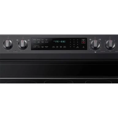 Samsung 6.3-Cu. Ft. Smart Freestanding Electric Range With No-Preheat Air Fry, Convection+ And Griddle, Brushed Black 4 Samsung 6.3-Cu. Ft. Smart Freestanding Electric Range With No-Preheat Air Fry, Convection+ And Griddle, Brushed Black - Image 2