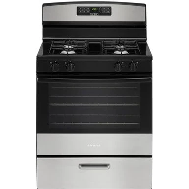 Amana - 5.1 Cu. Ft. Freestanding Gas Range With Bake Assist Temps - Stainless Steel 3 Amana - 5.1 Cu. Ft. Freestanding Gas Range With Bake Assist Temps - Stainless Steel