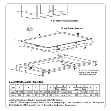 Lg Range 36 Inch Smoothtop Electric Cooktop With 5 Steady Heat Radiant Elements - N/A - Black 4 Lg Range 36 Inch Smoothtop Electric Cooktop With 5 Steady Heat Radiant Elements - N/A - Black - Image 2
