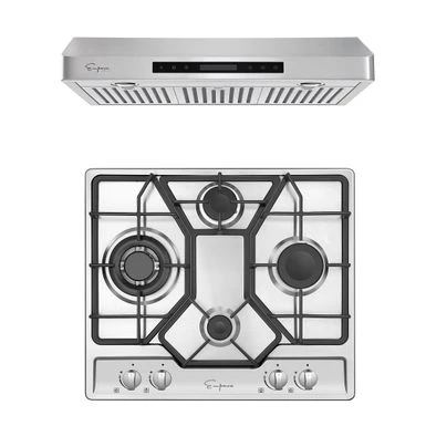 2 Piece Kitchen Appliances Packages Including 24" Gas Cooktop And 30" Under Cabinet Range Hood - 24" 3 2 Piece Kitchen Appliances Packages Including 24" Gas Cooktop And 30" Under Cabinet Range Hood - 24"