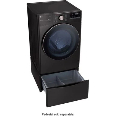 LG - 7.4 Cu. Ft. Stackable Smart Electric Dryer With Steam And Built-In Intelligence - Black Steel 14 LG - 7.4 Cu. Ft. Stackable Smart Electric Dryer With Steam And Built-In Intelligence - Black Steel - Image 12