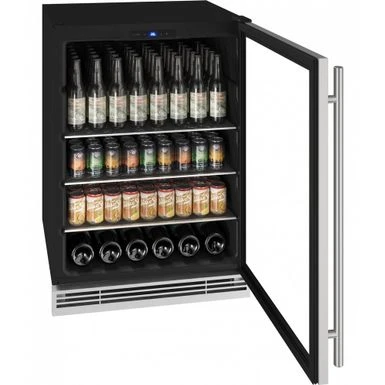 Beverage Center 24 Inch Reversible Hinge Stainless Solid 115v - 23" X 34" - 23" X 34" - Stainless Steel 4 Beverage Center 24 Inch Reversible Hinge Stainless Solid 115v - 23" X 34" - 23" X 34" - Stainless Steel - Image 2