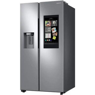 Samsung - 26.7 Cu. Ft. Side-by-Side Smart Refrigerator With 21.5" Touch-Screen Family Hub - Stainless Steel 5 Samsung - 26.7 Cu. Ft. Side-by-Side Smart Refrigerator With 21.5" Touch-Screen Family Hub - Stainless Steel - Image 3