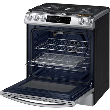Samsung 6.0-Cu. Ft. Slide-In Front Control Gas Range With Smart Dial And Air Fry, Stainless Steel 4 Samsung 6.0-Cu. Ft. Slide-In Front Control Gas Range With Smart Dial And Air Fry, Stainless Steel - Image 2