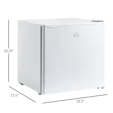HOMCOM Mini Freezer Countertop, 1.1 Cu.Ft Compact Upright Freezer With Removable Shelves, Reversible Door For Home, Dorm - 18.5" W X 17.5" D X 19.25" H - Grey 14 HOMCOM Mini Freezer Countertop, 1.1 Cu.Ft Compact Upright Freezer With Removable Shelves, Reversible Door For Home, Dorm - 18.5" W X 17.5" D X 19.25" H - Grey - Image 12