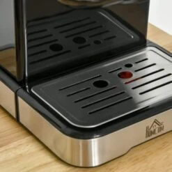 HOMCOM 1-2 Cup Stainless Steel Espresso Machine With Milk Frother Wand & Removable Water Tank, Coffee Gift - 14.5" L X 9" W X 11.75" H - Black, Silver -KitchenAid Shop ed2d4a45 fb47 4d4b b092 a90cff3621f6