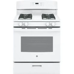 Ge 30" White Freestanding Gas Range