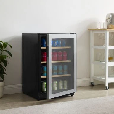 Insignia™ - 130-Can Beverage Cooler - Silver 6 Insignia™ - 130-Can Beverage Cooler - Silver - Image 4