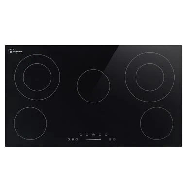 2 Piece Kitchen Appliances Packages Including 36" Radiant Electric Cooktop And 36" Island Range Hood - Black 4 2 Piece Kitchen Appliances Packages Including 36" Radiant Electric Cooktop And 36" Island Range Hood - Black - Image 2