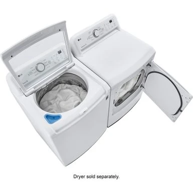 LG - 4.5 Cu. Ft. Smart Top Load Washer With Vibration Reduction And TurboDrum Technology - White 8 LG - 4.5 Cu. Ft. Smart Top Load Washer With Vibration Reduction And TurboDrum Technology - White - Image 6