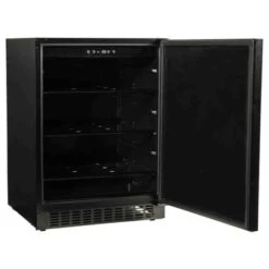 24" Refrigerator With Solid Overlay Door