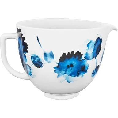 KitchenAid 5-Qt. Patterned Titanium-Reinforced Ceramic Bowl For Tilt-Head Stand Mixers, Ink Watercolor 3 KitchenAid 5-Qt. Patterned Titanium-Reinforced Ceramic Bowl For Tilt-Head Stand Mixers, Ink Watercolor