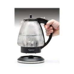 Capresso - H2O Glass 1.42L Electric Kettle - Black/Polished Chrome -KitchenAid Shop f150f3ca 8b7a 5a57 8c2a 3fe35f1be746
