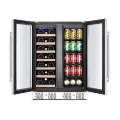 30 In. Freestanding 96-Can Beverage Center Cooler And 33-Bottle Wine Cellar Refrigerator - Stainless Steel 12 30 In. Freestanding 96-Can Beverage Center Cooler And 33-Bottle Wine Cellar Refrigerator - Stainless Steel -KitchenAid Shop f16be6ab 53a9 4114 b167 e76734732412