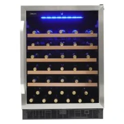 Silhouette 24 Inch Stainless Steel Single Zone Wine Cellar