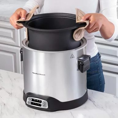 Hamilton Beach - 10qt Sear & Cook Stockpot Slow Cooker Silver 9 Hamilton Beach - 10qt Sear & Cook Stockpot Slow Cooker Silver - Image 7