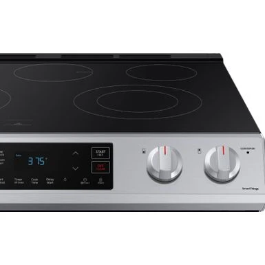 Samsung - 6.3 Cu. Ft. Front Control Slide-In Electric Range With Wi-Fi, Fingerprint Resistant - Stainless Steel 6 Samsung - 6.3 Cu. Ft. Front Control Slide-In Electric Range With Wi-Fi, Fingerprint Resistant - Stainless Steel - Image 4