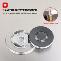 Gasland Chef 36" Built-in Gas Stovetop Stainless Steel 5 Italy Sabaf Burner NG/LPG Convertible Gas Cooktop,CSA Certification - Black -KitchenAid Shop f86012ce 02c4 4f44 9b60 98427077047e