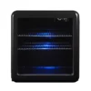 Magic Chef 1.7 Cu. Ft. Black Retro Beverage Cooler