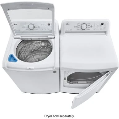 LG - 4.5 Cu. Ft. Smart Top Load Washer With Vibration Reduction And TurboDrum Technology - White 7 LG - 4.5 Cu. Ft. Smart Top Load Washer With Vibration Reduction And TurboDrum Technology - White - Image 5