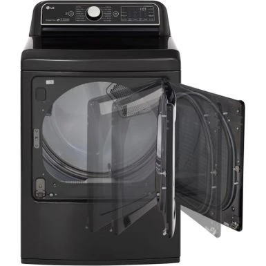 LG - 7.3 Cu. Ft. Smart Electric Dryer With Steam And Sensor Dry - Black Steel 8 LG - 7.3 Cu. Ft. Smart Electric Dryer With Steam And Sensor Dry - Black Steel - Image 6