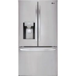 LG - 27.7 Cu. Ft. French Door Smart Refrigerator With External Ice And Water - Stainless Steel