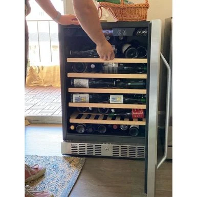 Newair 24" Built-In 52 Bottle Compressor Wine Fridge In Stainless Steel With Precision Digital Thermostat - Silver 4 Newair 24" Built-In 52 Bottle Compressor Wine Fridge In Stainless Steel With Precision Digital Thermostat - Silver - Image 2