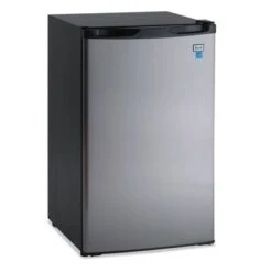 Avanti 4.4 CF Refrigerator, 19 1/2"W X 22"D X 33"H, Black/Stainless Steel - Black/Stainless
