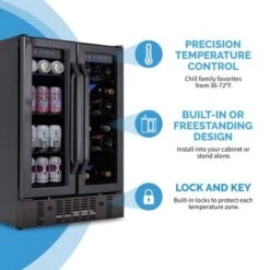 Newair 24" Built-in Dual Zone 18 Bottle And 58 Can Wine And Beverage Refrigerator And Cooler In Black Stainless Steel - Black 14 Newair 24" Built-in Dual Zone 18 Bottle And 58 Can Wine And Beverage Refrigerator And Cooler In Black Stainless Steel - Black -KitchenAid Shop fe10d0f5 c93e 4f9f b0e5 029d3c192e83