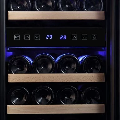 15 In. Double Zone 29-Bottle Built-In And Freestanding Wine Chiller Refrigerator In Stainless Steel - Stainless Steel 6 15 In. Double Zone 29-Bottle Built-In And Freestanding Wine Chiller Refrigerator In Stainless Steel - Stainless Steel - Image 4