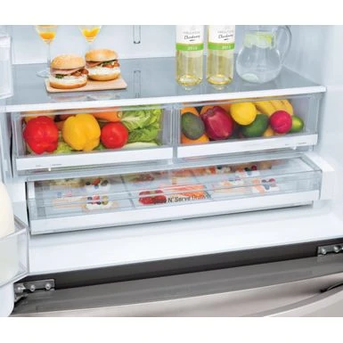 LG - 26.2 Cu. Ft. French Door Smart Refrigerator With Dual Ice Maker - Stainless Steel 18 LG - 26.2 Cu. Ft. French Door Smart Refrigerator With Dual Ice Maker - Stainless Steel - Image 16