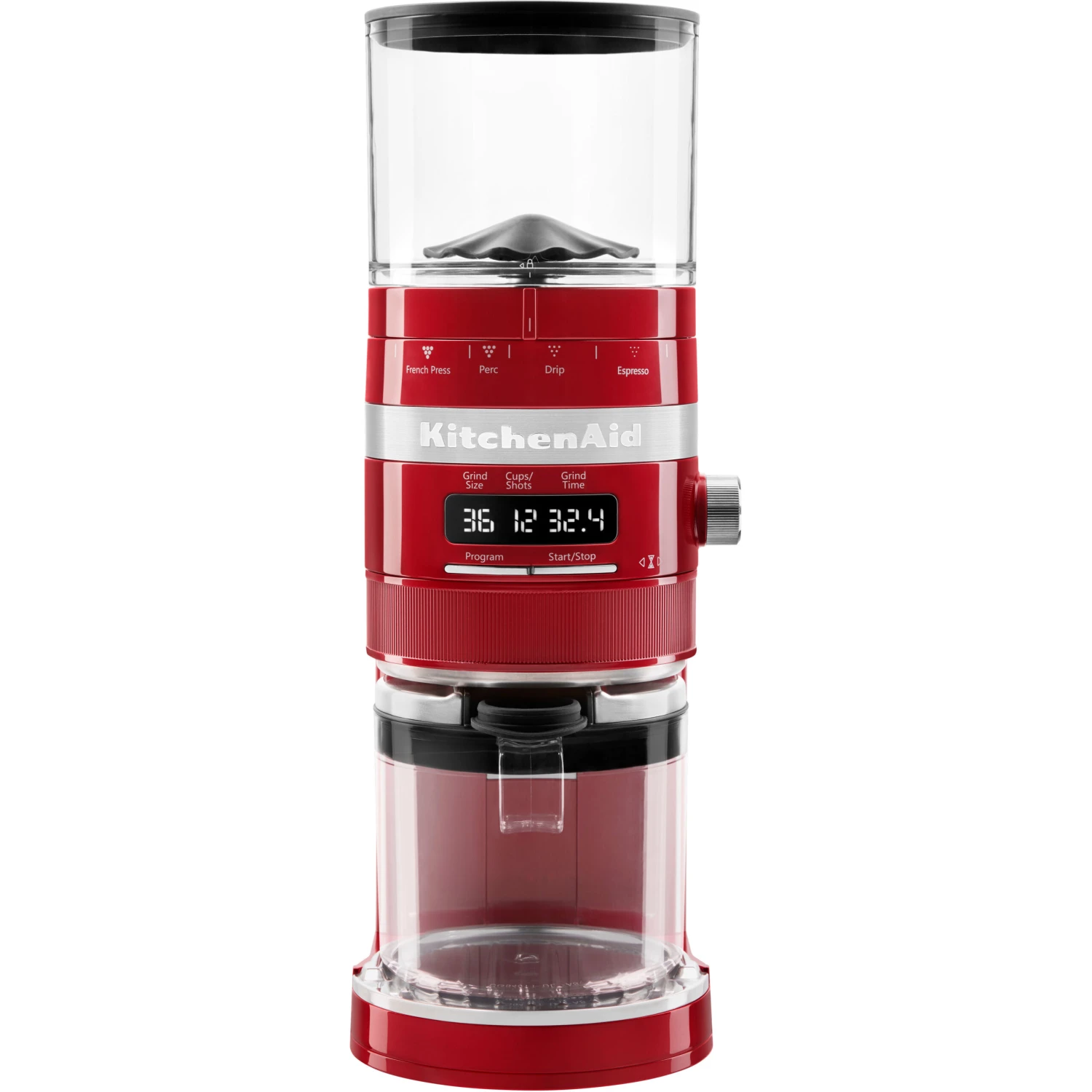 KitchenAid Burr Coffee Grinder In Empire Red 3 KitchenAid Burr Coffee Grinder In Empire Red