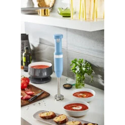 KitchenAid Cordless Variable-Speed Immersion Blender In Blue Velvet With Whisk And Blending Jar 9 KitchenAid Cordless Variable-Speed Immersion Blender In Blue Velvet With Whisk And Blending Jar -KitchenAid Shop khbbv53vb 2