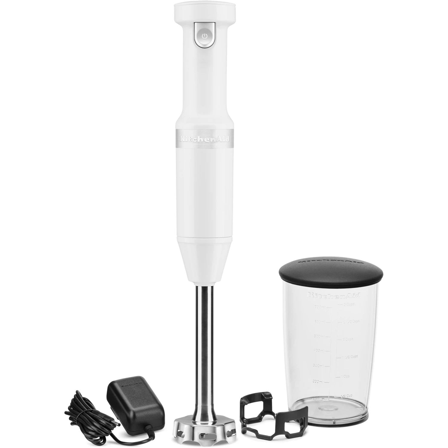 KitchenAid Cordless Variable-Speed Immersion Blender In White With Whisk And Blending Jar 3 KitchenAid Cordless Variable-Speed Immersion Blender In White With Whisk And Blending Jar
