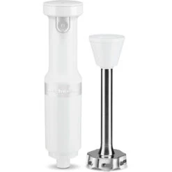 KitchenAid Cordless Variable-Speed Immersion Blender In White With Whisk And Blending Jar 11 KitchenAid Cordless Variable-Speed Immersion Blender In White With Whisk And Blending Jar -KitchenAid Shop khbbv53wh 4
