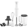 KitchenAid Cordless Variable Speed Hand Blender With Chopper And Whisk Attachment In White -KitchenAid Shop khbbv83wh