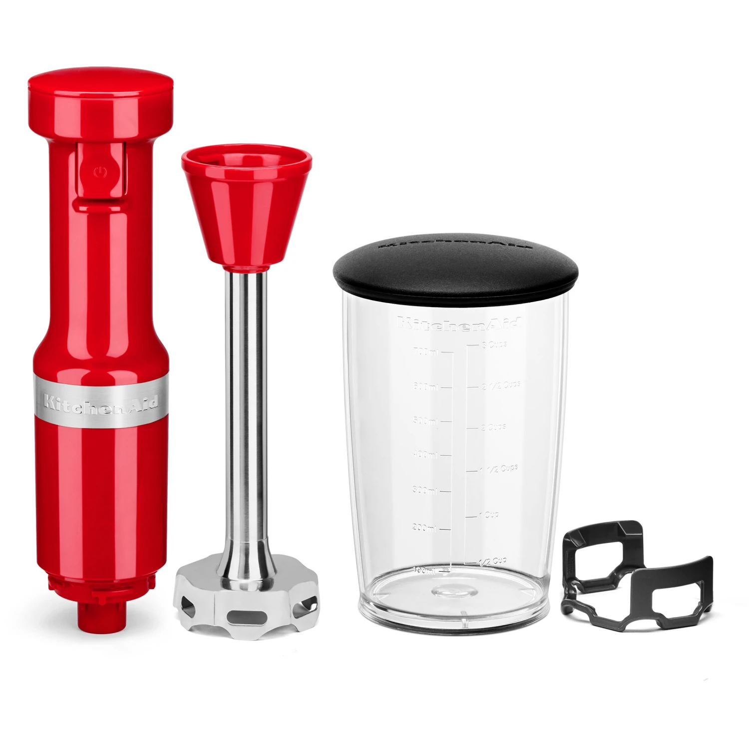 KitchenAid Corded Variable-Speed Immersion Blender In Passion Red With Blending Jar 4 KitchenAid Corded Variable-Speed Immersion Blender In Passion Red With Blending Jar - Image 2