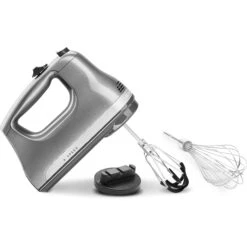 KitchenAid - 6 Speed Hand Mixer With Flex Edge Beaters - KHM6118 - Contour Silver 23 KitchenAid - 6 Speed Hand Mixer With Flex Edge Beaters - KHM6118 - Contour Silver -KitchenAid Shop khm6118cu 4