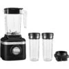 KitchenAid K150 3-Speed Ice Crushing Blender With 16-Oz. And 48-Oz. Blending Jars In Black Matte 1 KitchenAid K150 3-Speed Ice Crushing Blender With 16-Oz. And 48-Oz. Blending Jars In Black Matte -KitchenAid Shop ksb1332bm