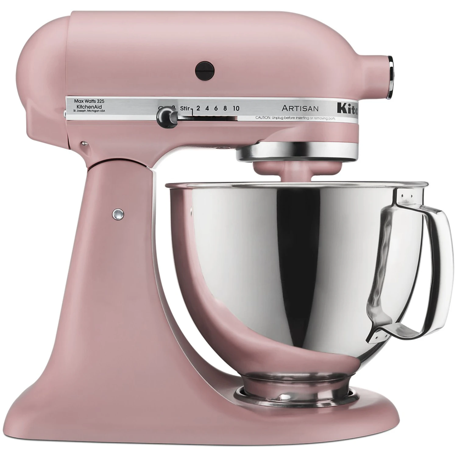 KitchenAid Artisan Series 325-Watt Tilt-Back Head Stand Mixer In Matte Dried Rose 3 KitchenAid Artisan Series 325-Watt Tilt-Back Head Stand Mixer In Matte Dried Rose